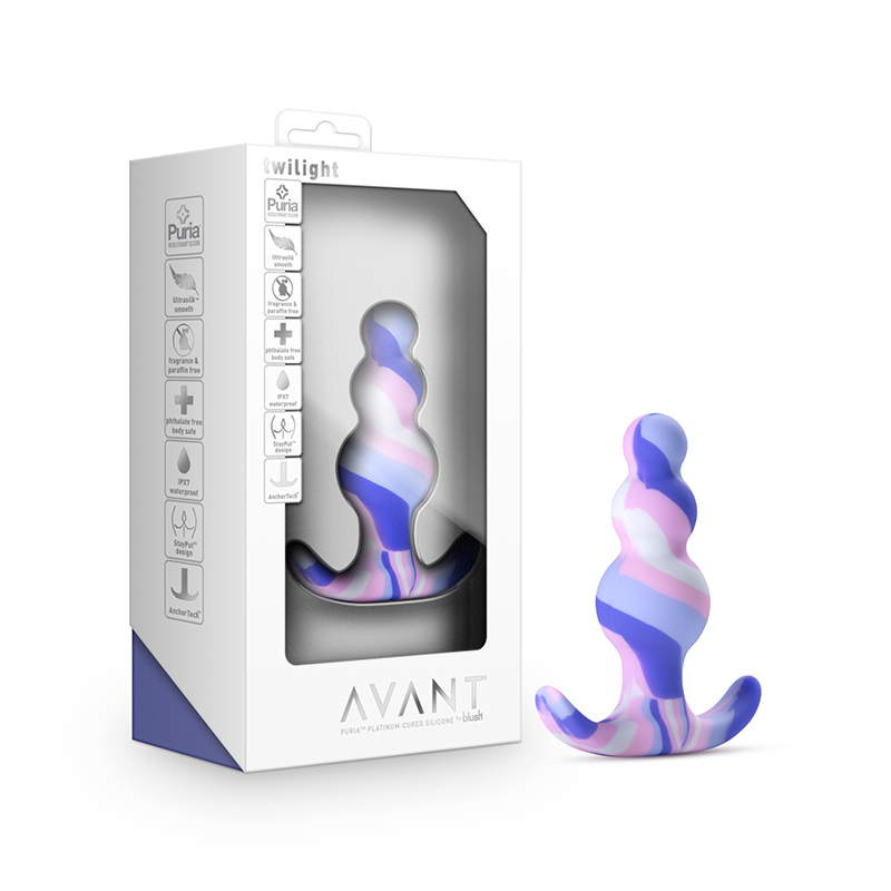 Avant Twilight Silicone Anal Plug Blue